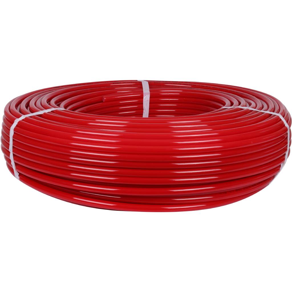 Труба STOUT PE-Xa EVOH красного цвета с противокислородным барьером