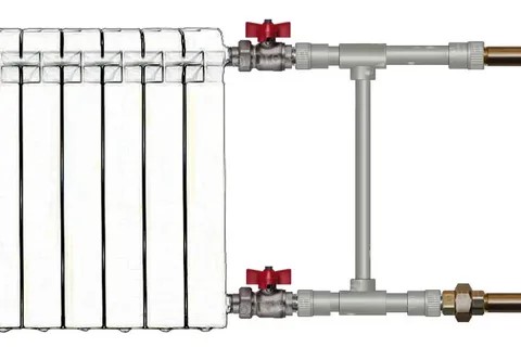 Байпас в системе отопления частного дома с установленными шаровыми кранами