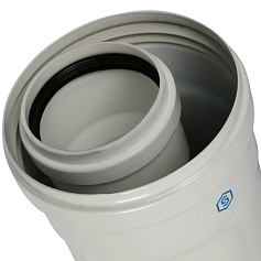 STOUT   Элемент дымохода конденсац. труба  2000 мм DN60/100 м/п PP-FE