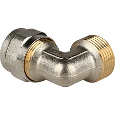 STOUT   Угольник-переходник с наружной резьбой 3/4"х20 для металлопластиковых труб винтовой