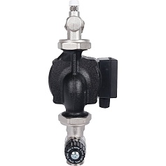 STOUT  Насосно-смесительный узел с термостатическим клапаном 20-43°C жидкокристаллическим термометром, с насосом UPSO 25-65, 130 mm