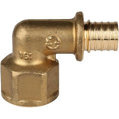 STOUT  Угольник-переходник с внутренней резьбой 16xG 1/2" для труб из сшитого полиэтилена аксиальный