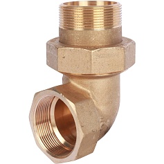 STOUT  Разъемное угловое  соединение "американка" ВН, уплотнение под гайкой o-ring кольцо 2"