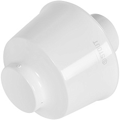 STOUT SCR-0080-800002 STOUT Оголовок вертикальный с ветрозащитой традиц. D80(п) БЕЛЫЙ широкий