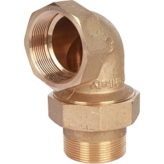 STOUT  Разъемное угловое  соединение "американка" ВН, уплотнение под гайкой o-ring кольцо 2"