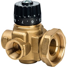 STOUT  Насосно-смесительный узел с термостатическим клапаном и байпасом, без насоса