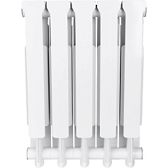 STOUT  Bravo 500 5 секций радиатор алюминиевый боковое подключение RAL9010