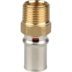 STOUT   Переходник с наружной резьбой 1/2"х16 для металлопластиковых труб прессовой