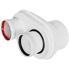 STOUT SCR-8012-250001 STOUT Адаптер моноблочный для перех. на двухтрубную систему конденсац. c D80(п)/125(п) на D80(м)/80(м)