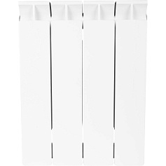 STOUT  STYLE 350 4 секции радиатор биметаллический боковое подключение (белый RAL 9010)