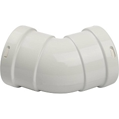 STOUT  Элемент дымохода отвод 45° м/м DN80