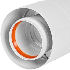 STOUT SCR-6010-250300 STOUT Адаптер подключения УНИВЕРСАЛЬНЫЙ c конденсатоотв. вертик. традиц. коакс. D60(м-м)/100(п-м) (хомут,фланец,втулка,адаптер) кроме Immergas,Navien D75/100