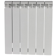 STOUT ALPHA 500 6 секций радиатор биметаллический боковое подключение (белый RAL 9016)