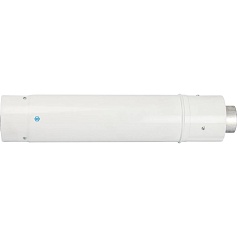 STOUT  Элемент дымохода  DN60/100 труба коаксиальная телескопическая 470-750 мм п/м, уплотнения и хомут в комплекте