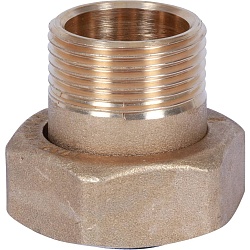 STOUT  Штуцер с накидной гайкой под плоскую прокладку G 1M-G1 1/4RN