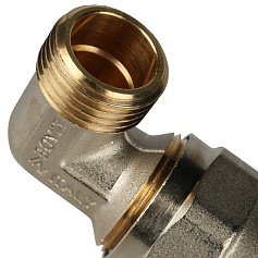 STOUT   Угольник-переходник с наружной резьбой 1/2"х20 для металлопластиковых труб винтовой