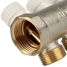 STOUT  Коллектор распределительный 1", 3 отвода 3/4"ЕК 