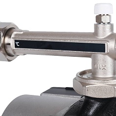 STOUT  Насосно-смесительный узел с термостатическим клапаном 20-43°C жидкокристаллическим термометром, с насосом UPSO 25-65, 130 mm