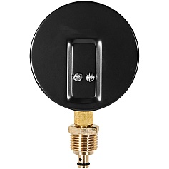 Термоманометр радиальный STOUT в комплекте с автоматическим запорным клапаном, корпус Dn 80 мм 1/2 , 0...120°C, 0-4 бар