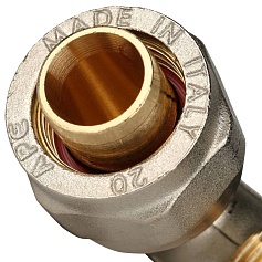 STOUT   Угольник-переходник с наружной резьбой 1/2"х20 для металлопластиковых труб винтовой