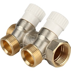 STOUT Коллектор распределительный 3/4", 2 отвода 3/4"ЕК 