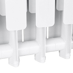 STOUT  Bravo 500 11 секций радиатор алюминиевый боковое подключение RAL9010