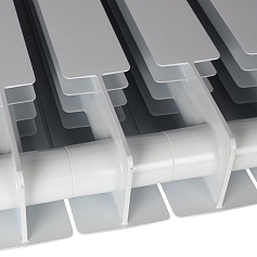 STOUT ALPHA 500 10 секций радиатор биметаллический боковое подключение (белый RAL 9016)