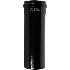 STOUT SCR-0080-600250 STOUT Удлинитель дымохода традиц. D80(п-м), L250, ЧЕРНЫЙ