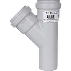 STOUT SKB-0015-585845 STOUT D 58 x 58 / 45° Тройник канализационный бесшумный