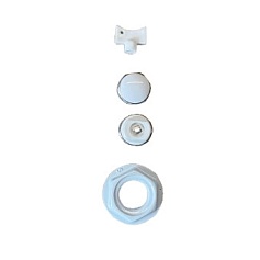 SKU-0211-000134 STOUT Монтажный набор для подключения радиатора 3/4 RAL 9016