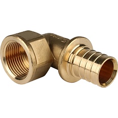 STOUT  Угольник-переходник с внутренней резьбой 32xG 1" для труб из сшитого полиэтилена аксиальный