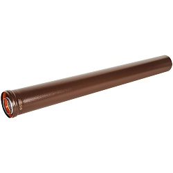 STOUT SCR-6010-701000 STOUT Удлинитель дымохода традиц. коакс. D60(п-м)/100(п-м), L1000, КОРИЧНЕВЫЙ