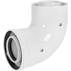 STOUT SCR-8610-000090 STOUT Отвод 90° конденсац. коакс. D60(п-м)/100(п-м)