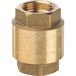 STOUT  3/4 Клапан обратный пружинный муфтовый с пластиковым седлом