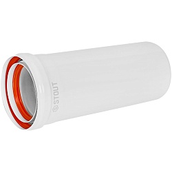 STOUT SCR-0080-810250 STOUT Удлинитель дымохода утепленный традиц. D80(п-м), L250 (воздуховод до 105 градусов)