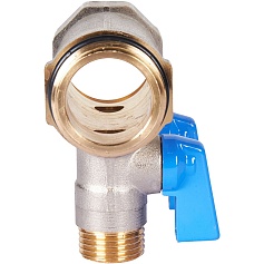 STOUT SMB 6211 011202 STOUT Коллектор с шаровыми кранами 1", 2 отвода 1/2" (синие ручки)