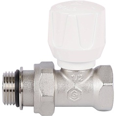 STOUT SVR Клапан ручной терморегулирующий прямой 1/2" (с дополнительным уплотнением)