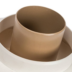 STOUT  Элемент дымохода DN80/80 адаптер для подкл. разд. труб (совместимый  Vaillant,Ptotherm New ) PP-Ryton