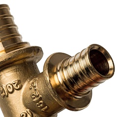 STOUT  Тройник переходной 20x16x16 для труб из сшитого полиэтилена аксиальный