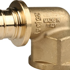 STOUT  Угольник-переходник с внутренней резьбой 25xG 1" для труб из сшитого полиэтилена аксиальный