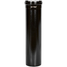 STOUT SCR-8012-600500 STOUT Удлинитель дымохода конденсац. коакс. D80(п-м)/125(п-м), L500, ЧЕРНЫЙ