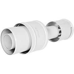 STOUT SCR-6010-800002 STOUT Оголовок вертикальный с ветрозащитой традиц. коакс. D60(п)/100(п) БЕЛЫЙ узкий