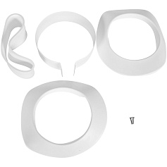 STOUT SCR-8125-251000 STOUT Комплект дымохода УНИВЕРСАЛЬНЫЙ традиц. коакс. D80/125, L1000 (хомут, накладки декоративные, рабочая длина 680мм)