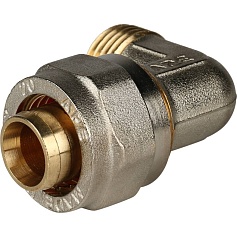 STOUT   Угольник-переходник с наружной резьбой 1/2"х20 для металлопластиковых труб винтовой