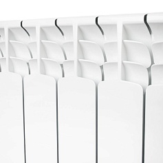 STOUT  Space 500 8 секций радиатор биметаллический боковое подключение RAL9016