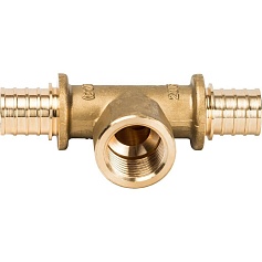 STOUT  Тройник-переходник с внутренней резьбой 20xR 1/2" для труб из сшитого полиэтилена аксиальный