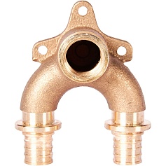 Проточный настенный угольник STOUT 20x1/2" бронзовый для труб из сшитого полиэтилена