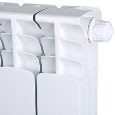 STOUT  Space 500 7 секций радиатор биметаллический нижнее правое подключение RAL9016