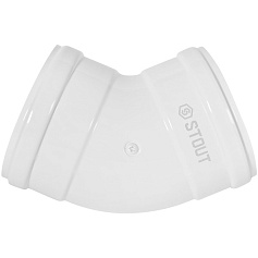 STOUT SCR-6010-000145 STOUT Отвод 45° традиц. коакс. D60(м-м)/100(м-м)