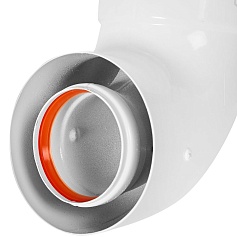 STOUT SCR-6010-250100 STOUT Адаптер подключения 90° УНИВЕРСАЛЬНЫЙ традиц. коакс. D60(м-м)/100(п-м) (хомут, фланец, втулка, адаптер) кроме Immergas, Navien D75/100 стар.